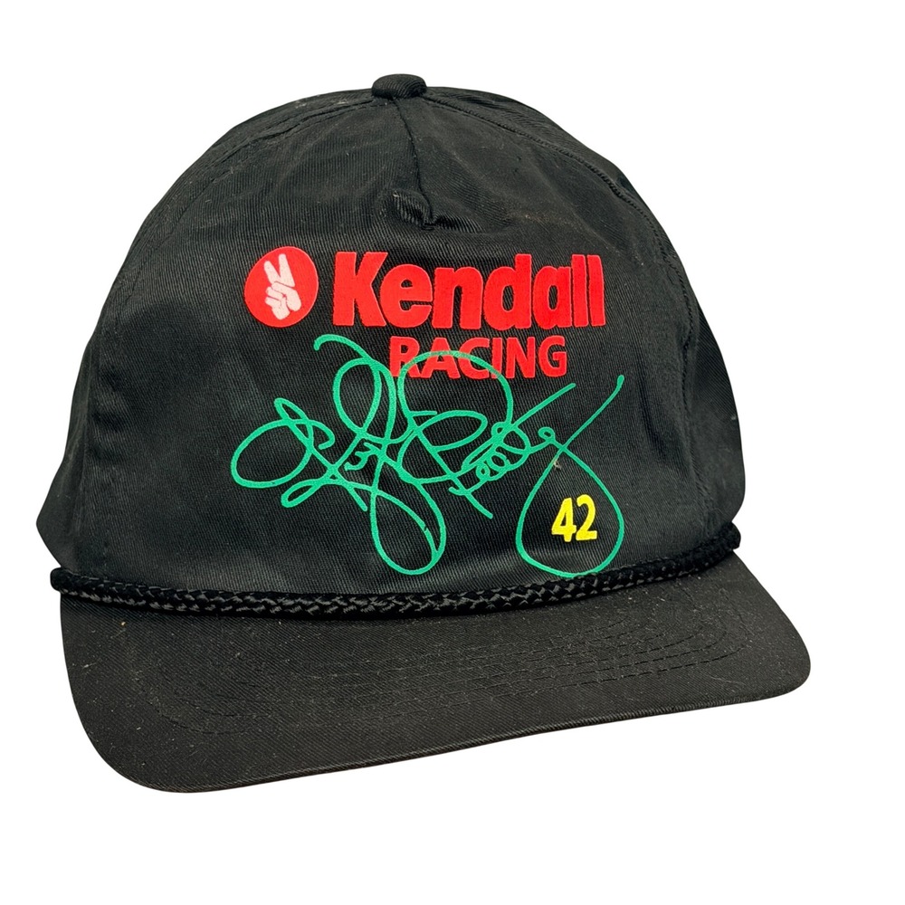 Kendall Racing Kyle Petty 42 Snapback Hat Black Rope Cap NASCAR